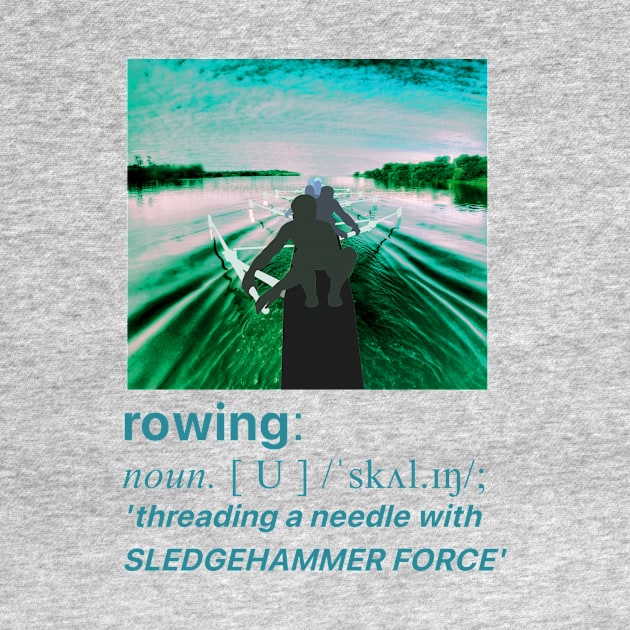 Rowing - dictionary definition by Adam Thornton Illustration